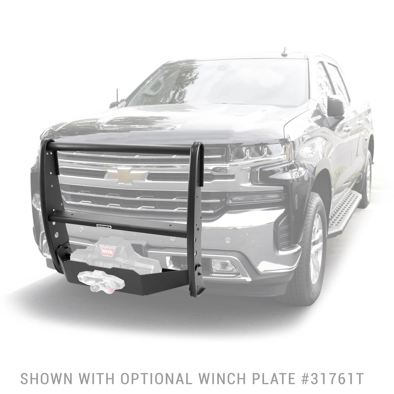 Go Rhino 3176T - 3000 Series Grille Guard, Black, 3100 Series