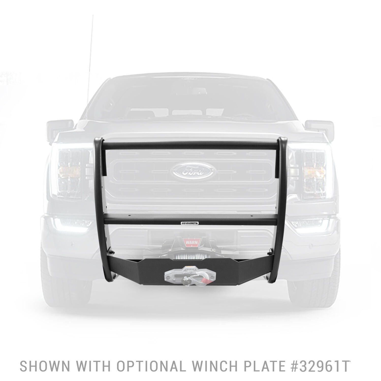 Go Rhino 3296T - 3000 Series Grille Guard, Black, 3100 Series