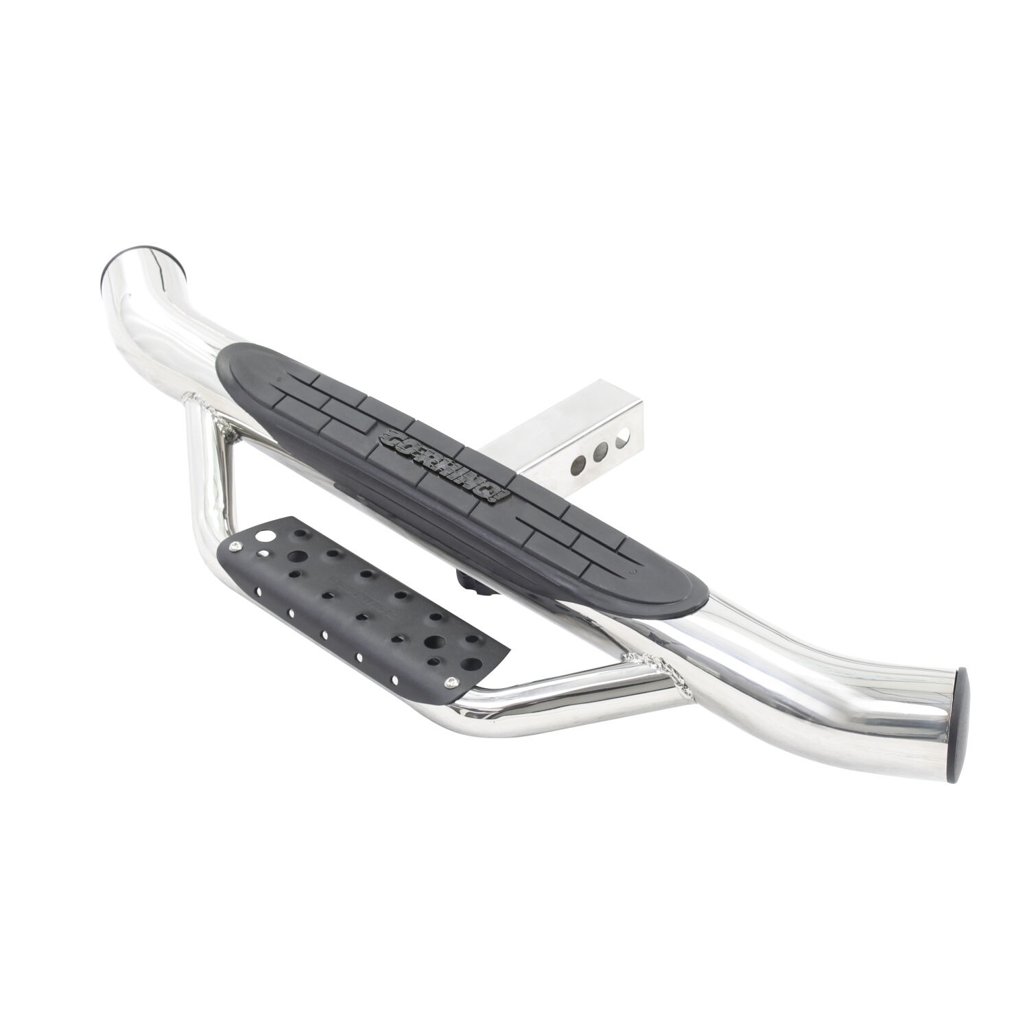 Go Rhino D360PS - Dominator Hitch Step, Silver, Polished Stainless Steel