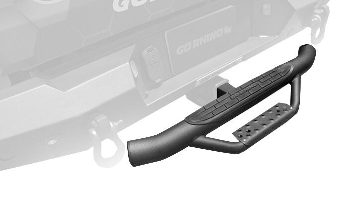 Go Rhino D360T - Dominator Hitch Step, Black, Steel