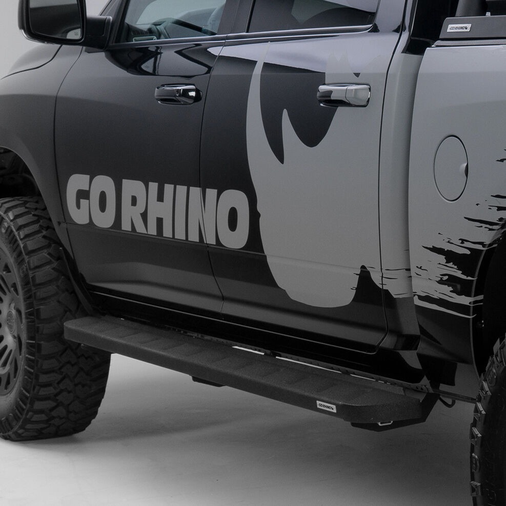 Go Rhino 63409980T - RB10 Running Boards, Extended Cab, Black