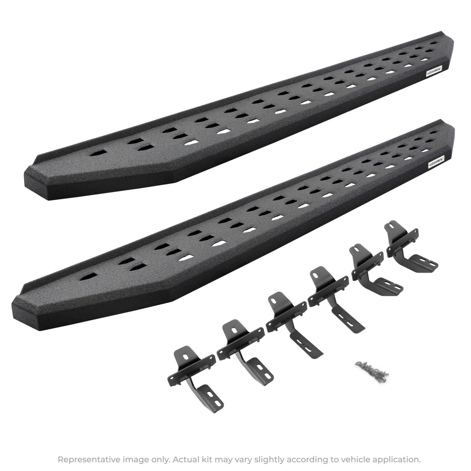 Go Rhino 69430687T - RB20 Running Boards, Crew Cab, Black