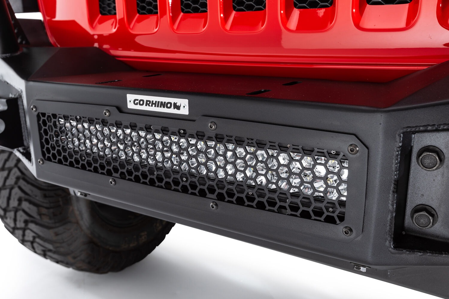 Go Rhino 331200T - Rockline Bumpers, Black, Steel