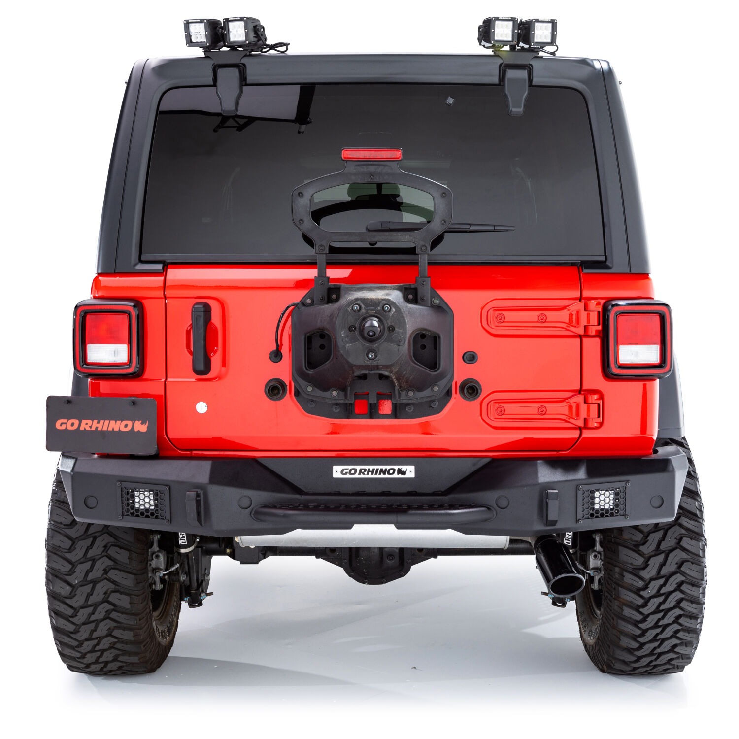 Go Rhino 371200T - Rockline Bumpers, Black, Powder Coated