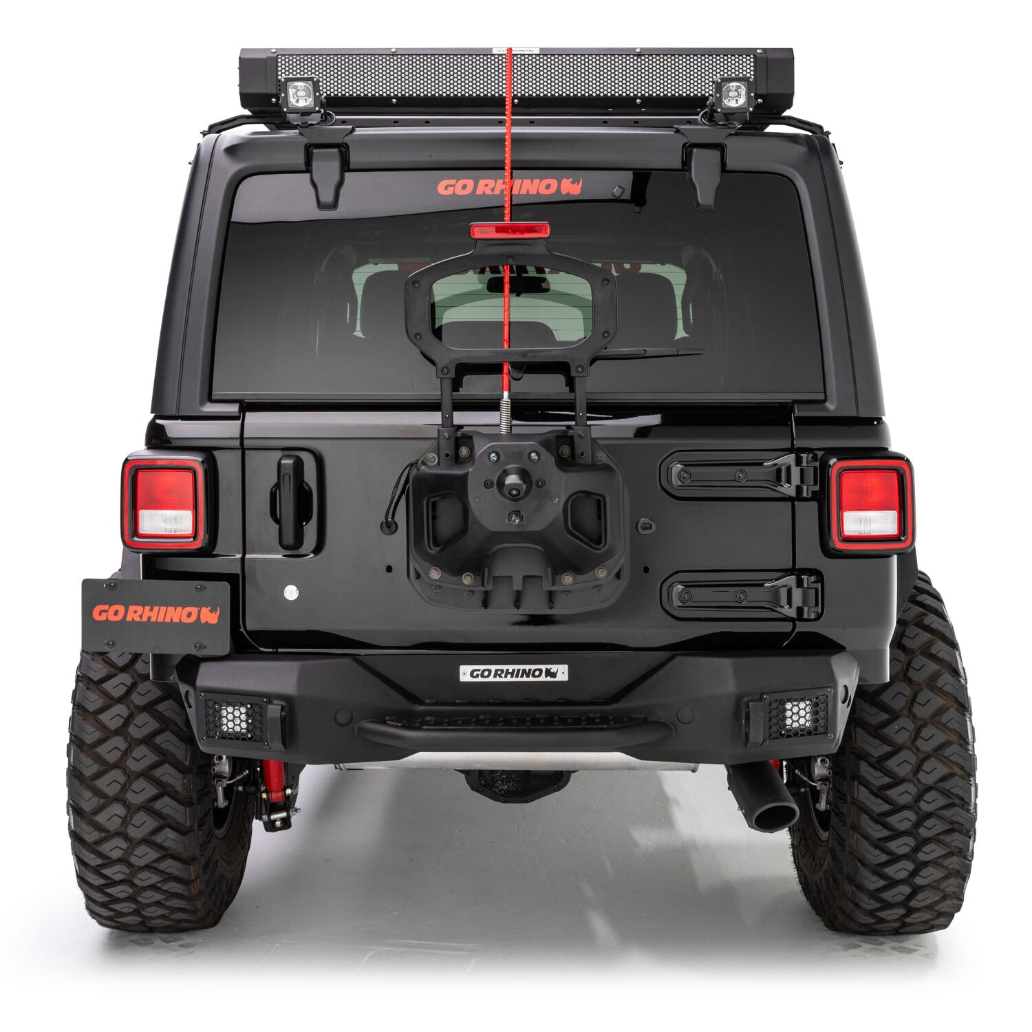 Go Rhino 371100T - Rockline Bumpers, Black, Powder Coated