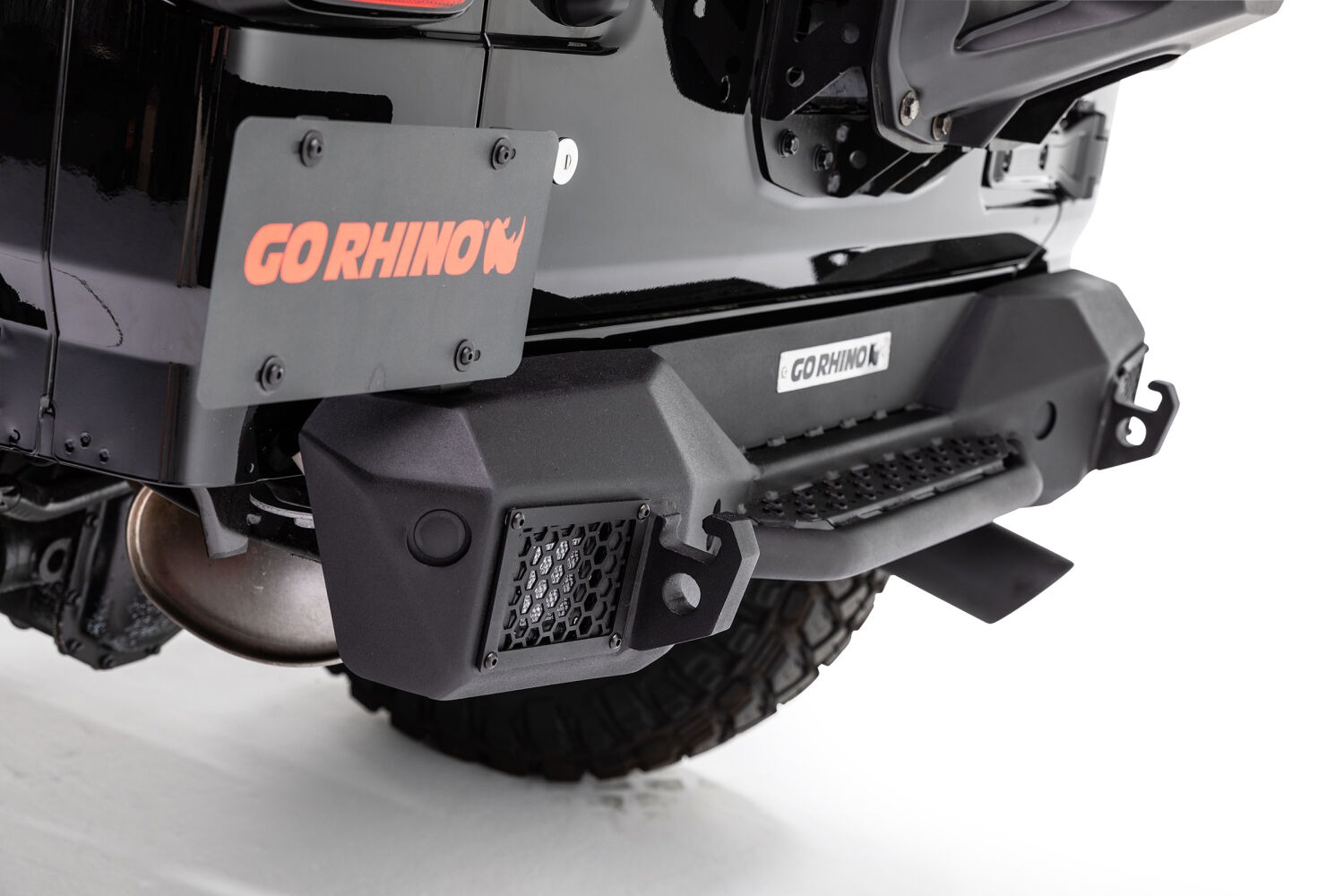Go Rhino 371100T - Rockline Bumpers, Black, Powder Coated