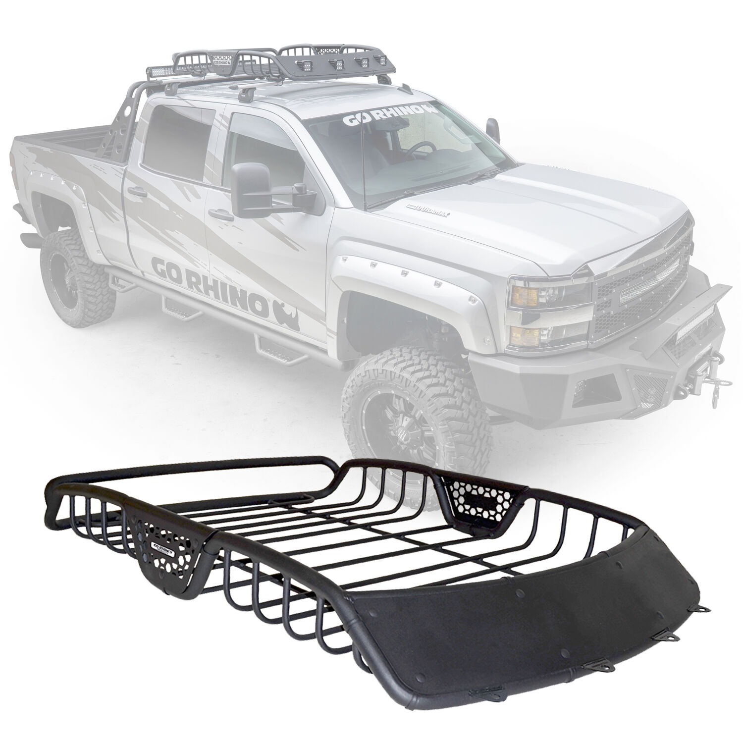 Go Rhino 59017T - Roof Racks, Black, SR10