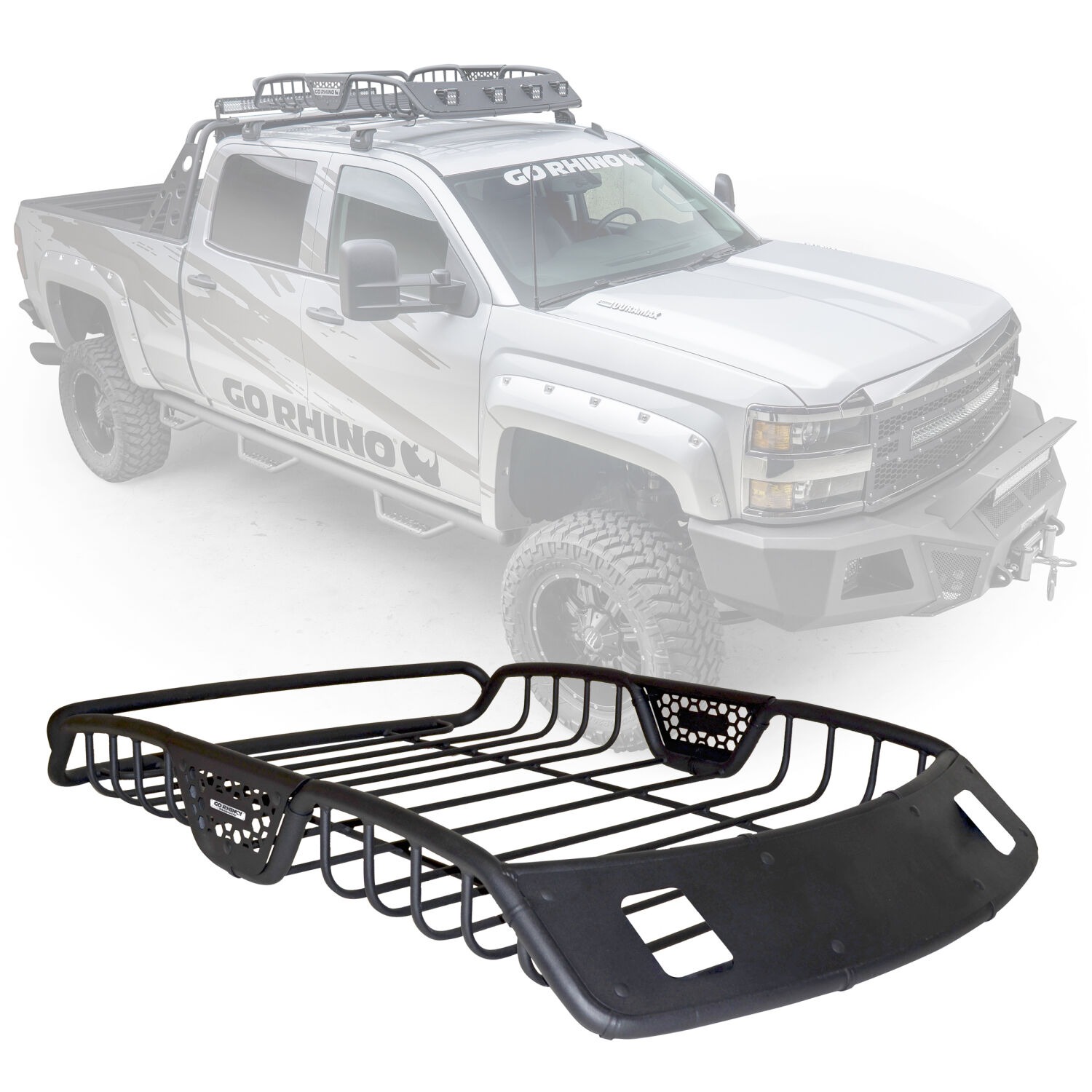 Go Rhino 59025T - Roof Racks, Black, SR20