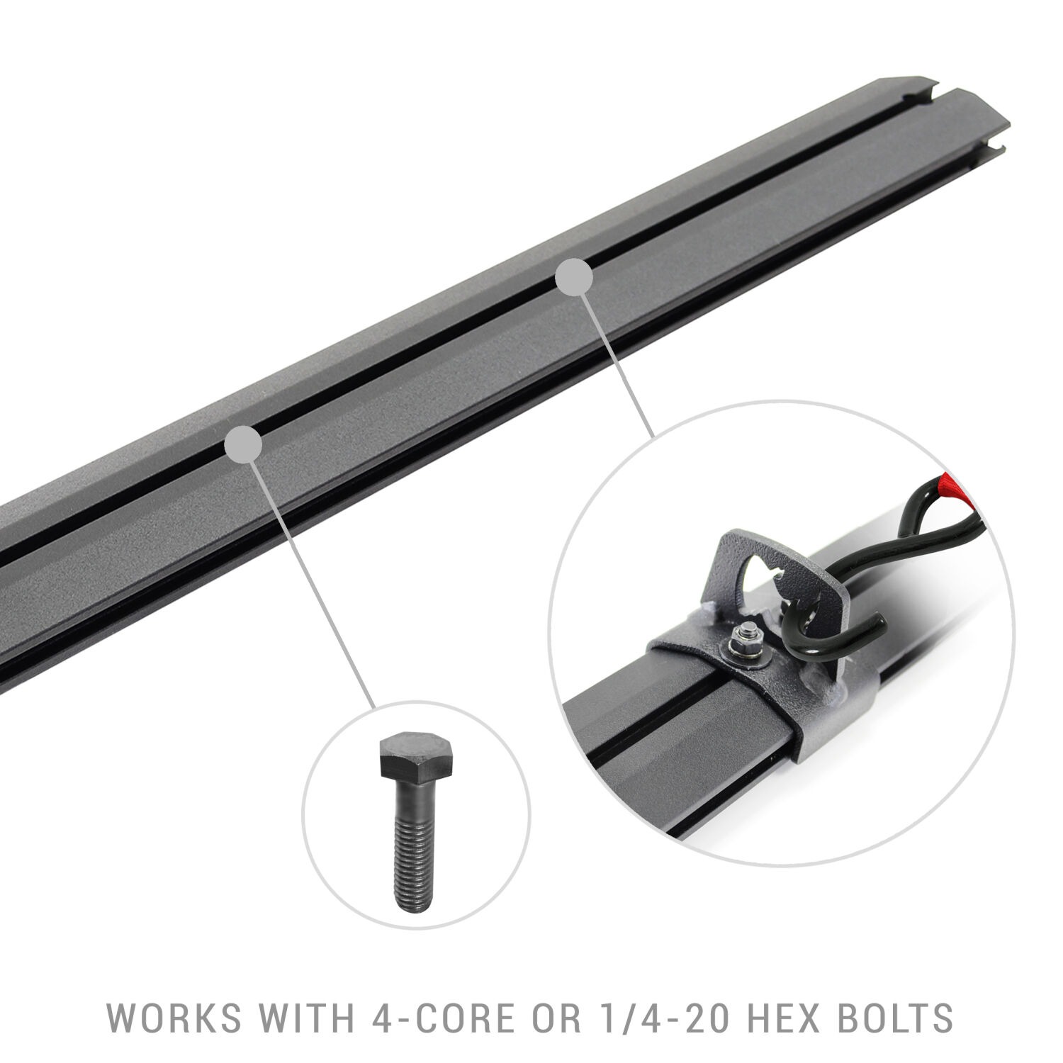 Go Rhino 5935011T - Truck Bed Rack Accessories, Black, XRS