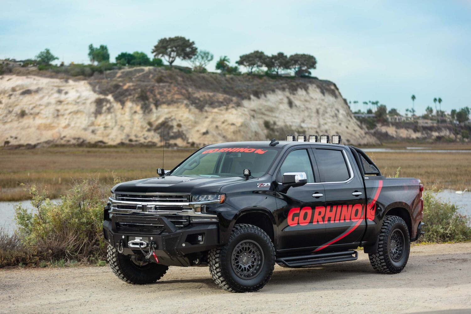 Go Rhino D14053T - Dominator Side Steps, Crew Cab, Black