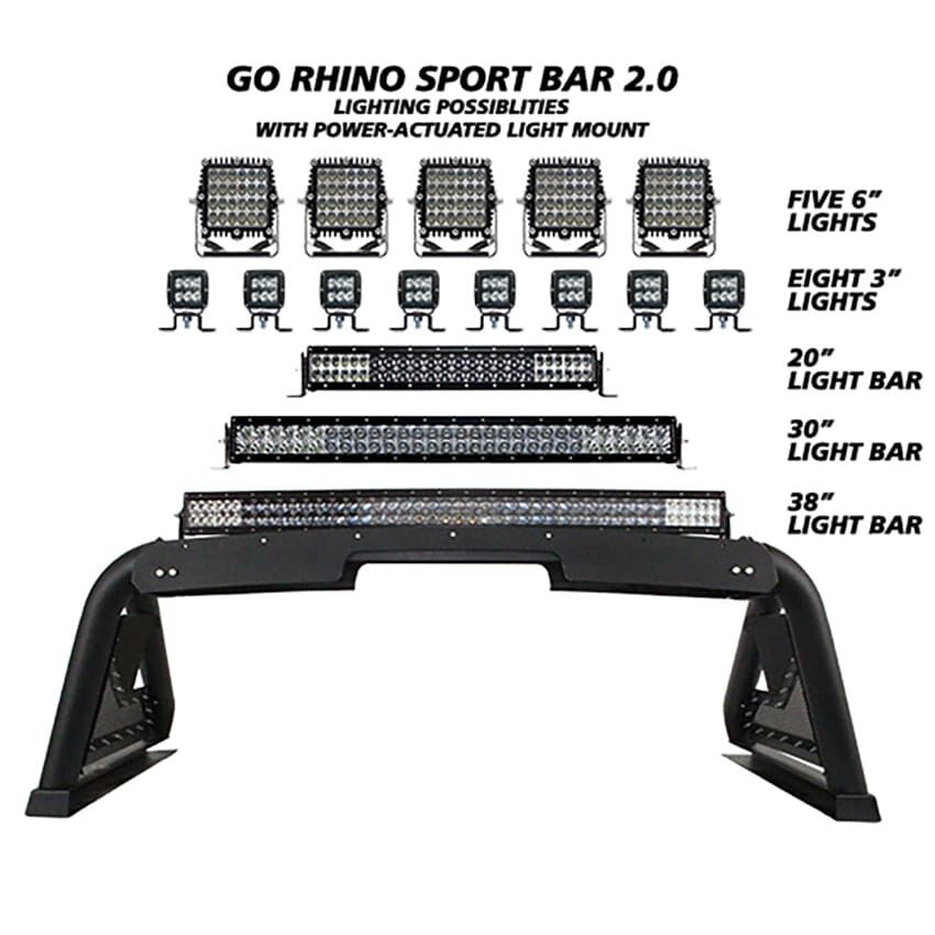 Go Rhino 911620PS - Sport Bar, Polished Stainless Steel, Sport Bar 2.0