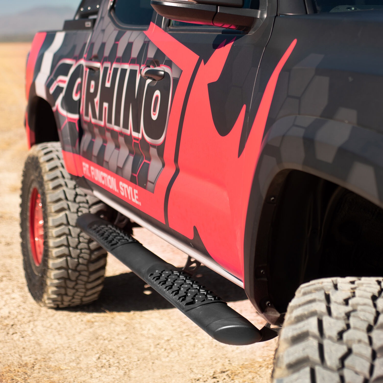 Go Rhino V3441580T - V-Series Side Steps, Extended Cab, Black