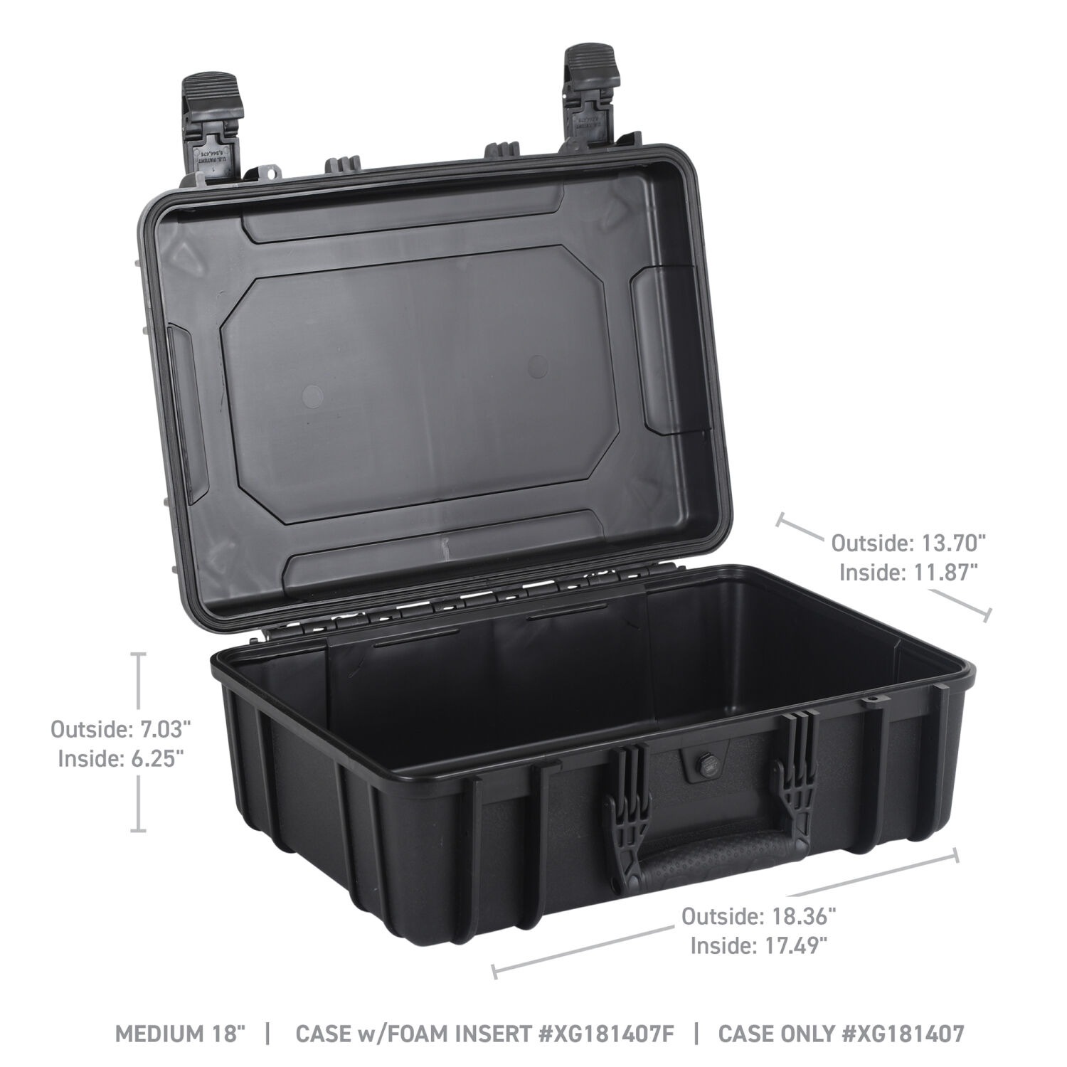 Go Rhino XG181407 - Xventure Gear, Black, Polypropylene Copolymer