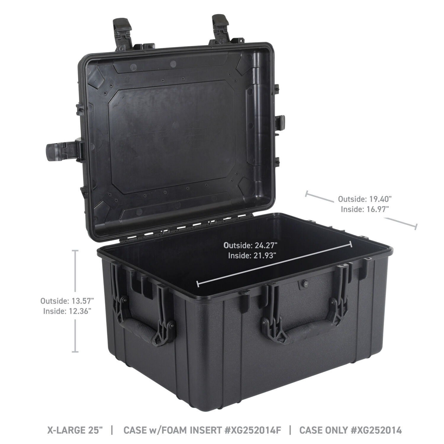 Go Rhino XG252014 - Xventure Gear, Black, Polypropylene Copolymer