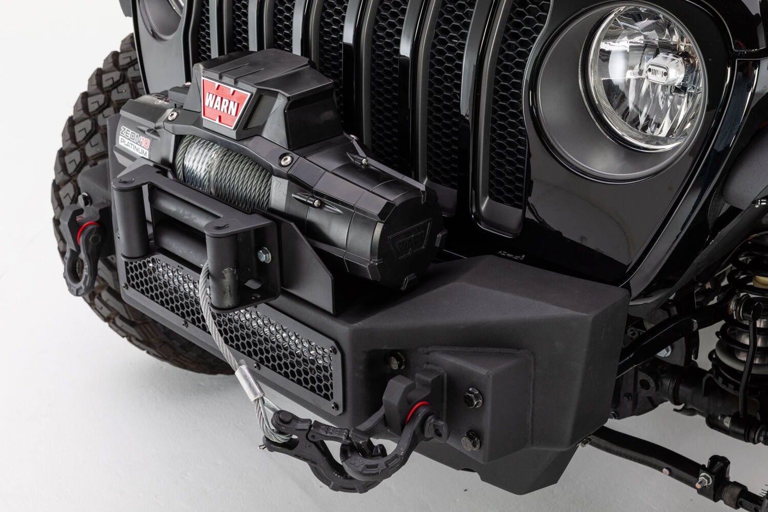 Go Rhino 331100T - Rockline Bumpers, Black, Steel