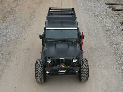 Go Rhino 5934068T - SRM Roof Racks, Black, Steel