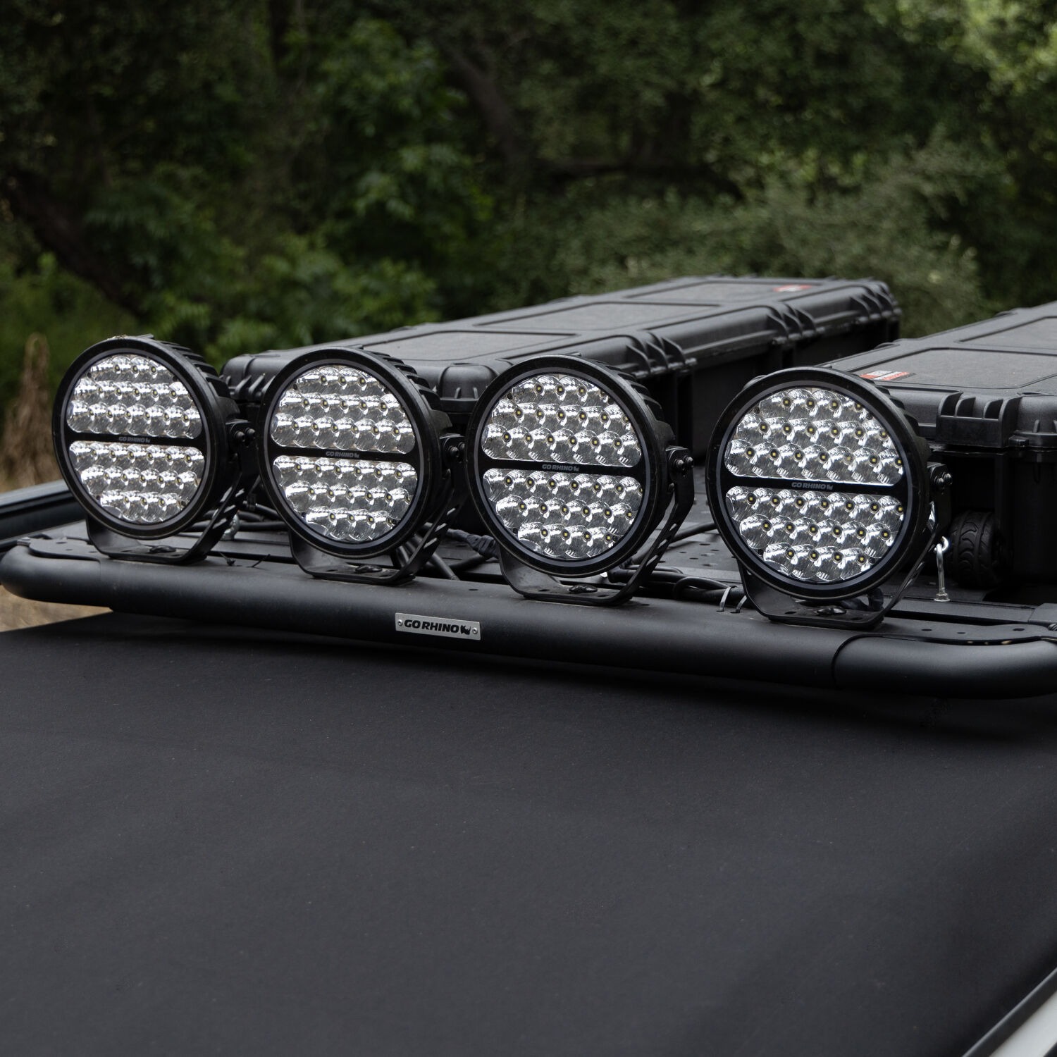 Go Rhino 751700911SRS - LED Light Kits, Anodized, XPLOR Blackout