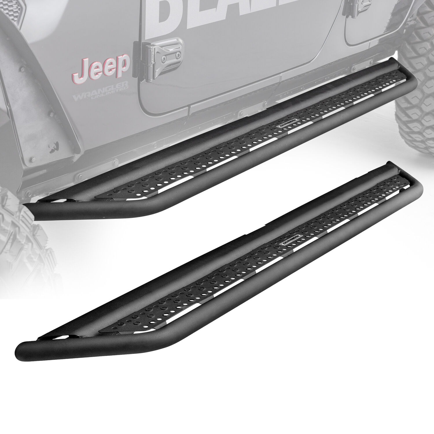 Go Rhino D64505T - Dominator D6 Drop Steps, Black, Powder Coated