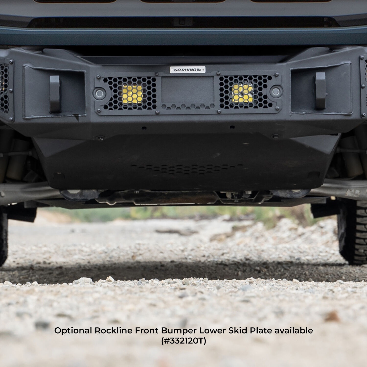 Go Rhino 331400T - Rockline Bumpers, Black, Steel