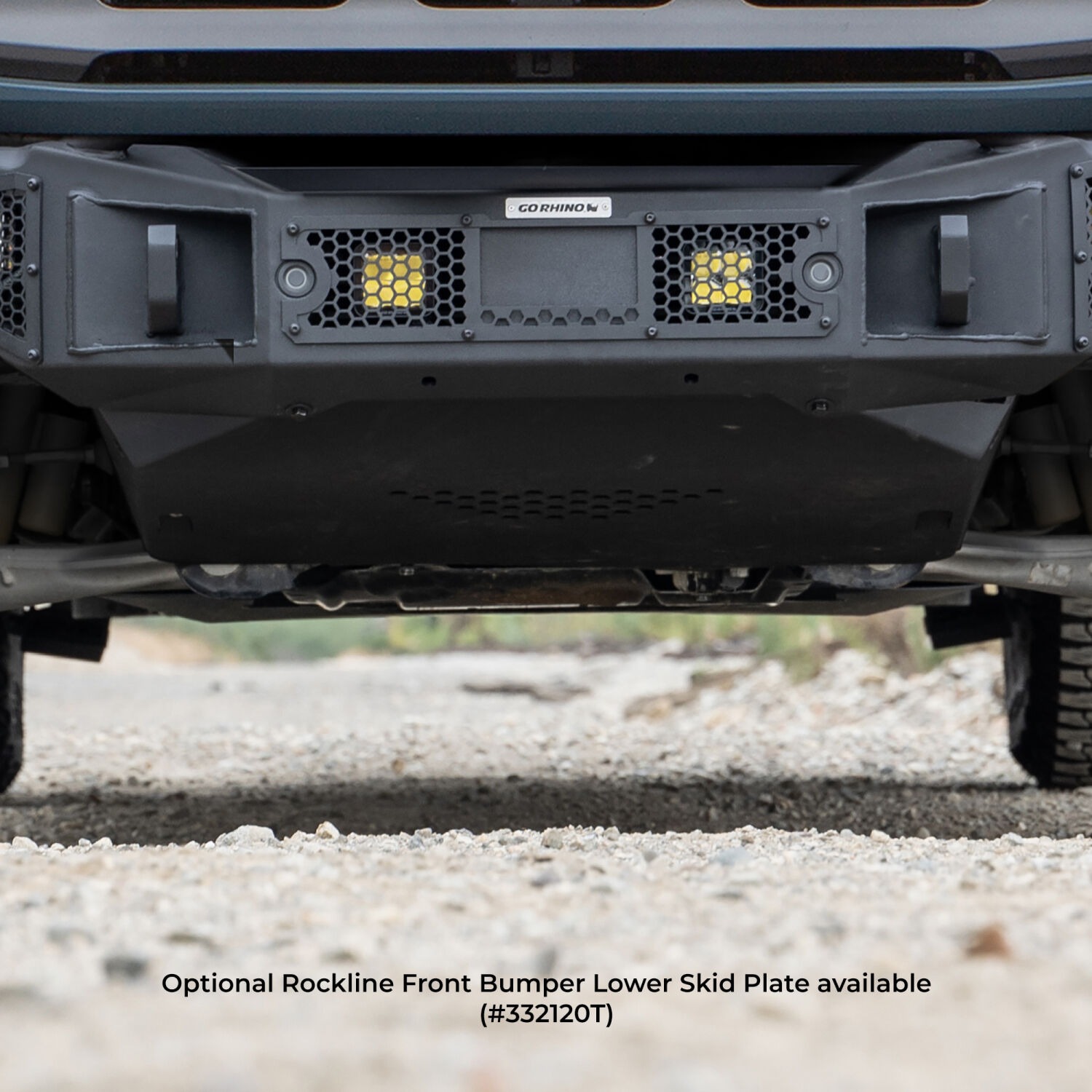 Go Rhino 331401T - Rockline Bumpers, Black, Steel