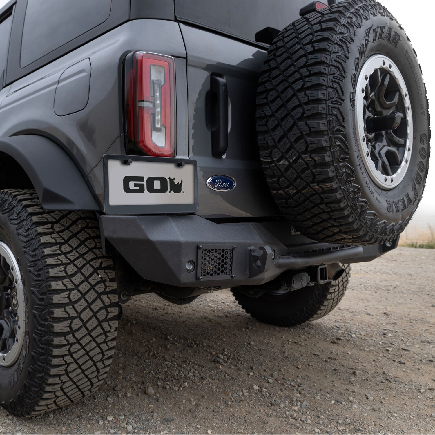 Go Rhino 371400T - Rockline Bumpers, Black, Powder Coated