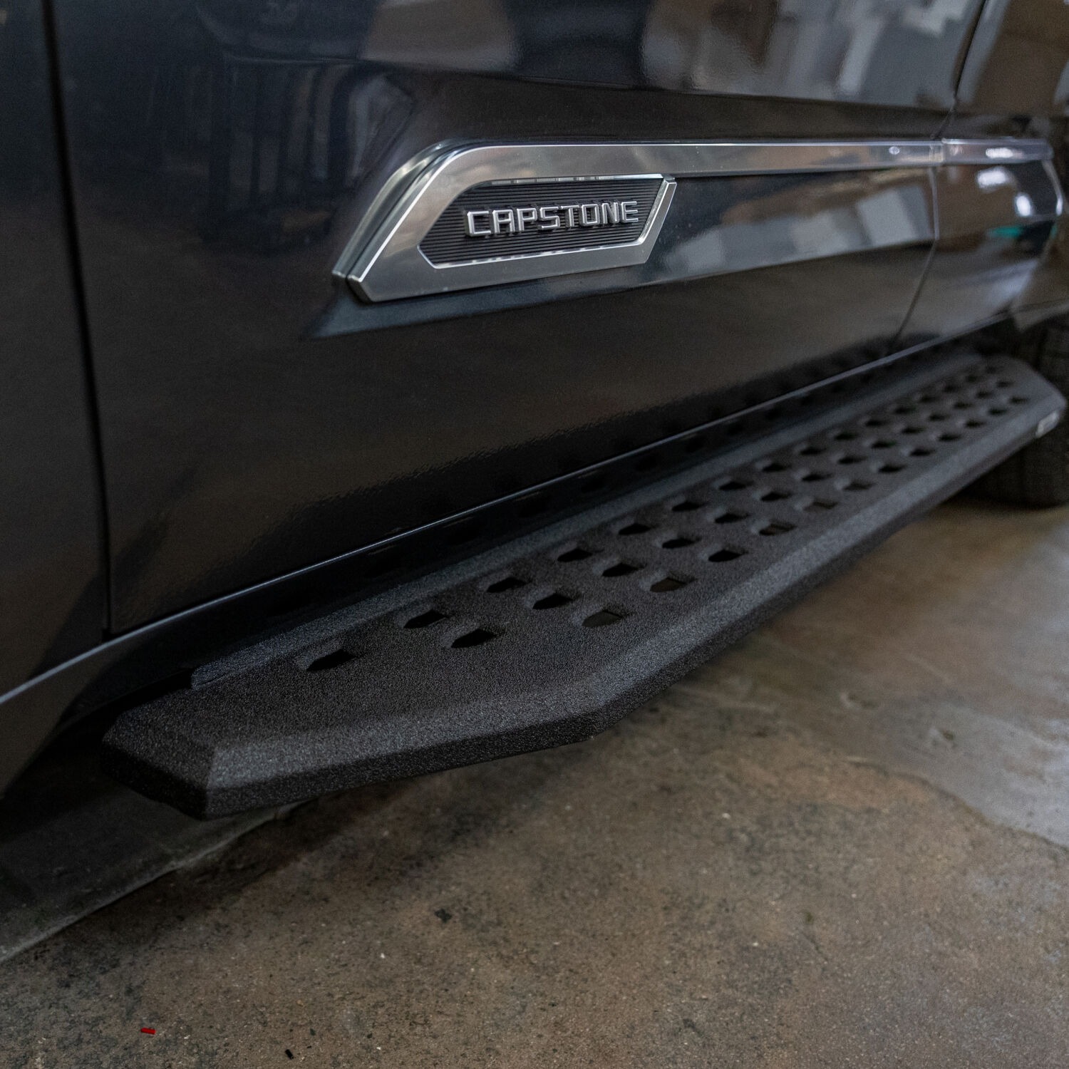 Go Rhino 69443973T - RB20 Running Boards, Black, Protective Bedliner coating