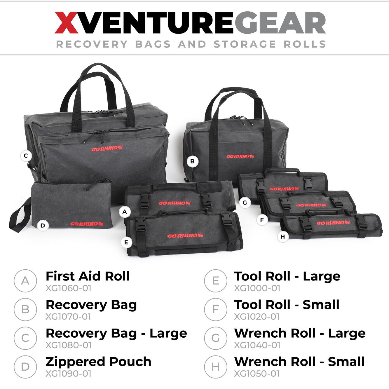 Go Rhino XG1020-01 - Xventure Gear, Grey, Canvas