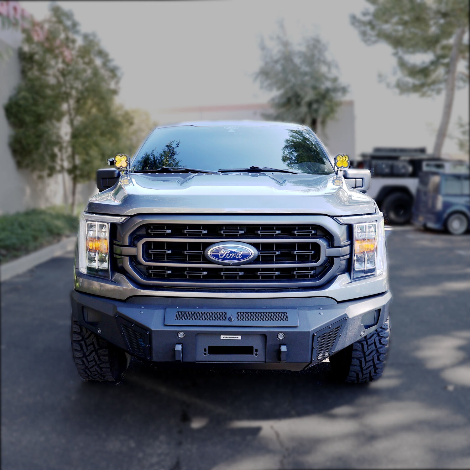Go Rhino 24398T - BR Series Bumpers, Black, BR6