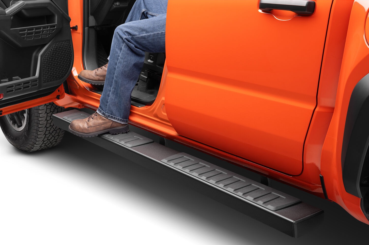 Go Rhino 6862443280T - Running Boards & Steps, Crew Cab, Black