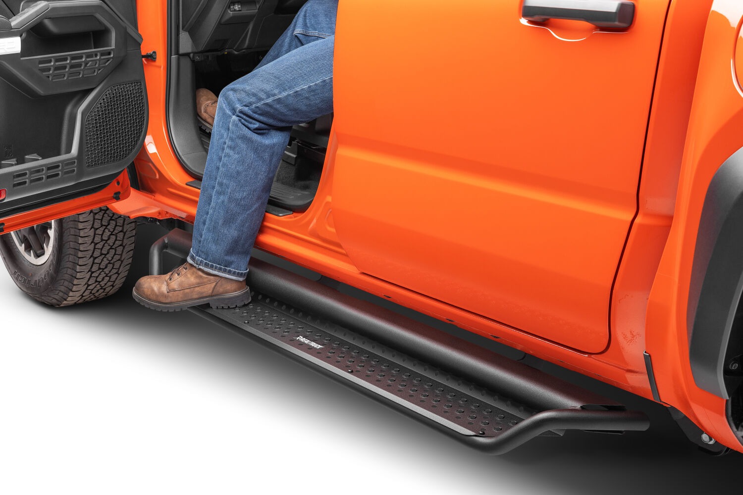 Go Rhino D14432T - Dominator Side Steps, Crew Cab, Black