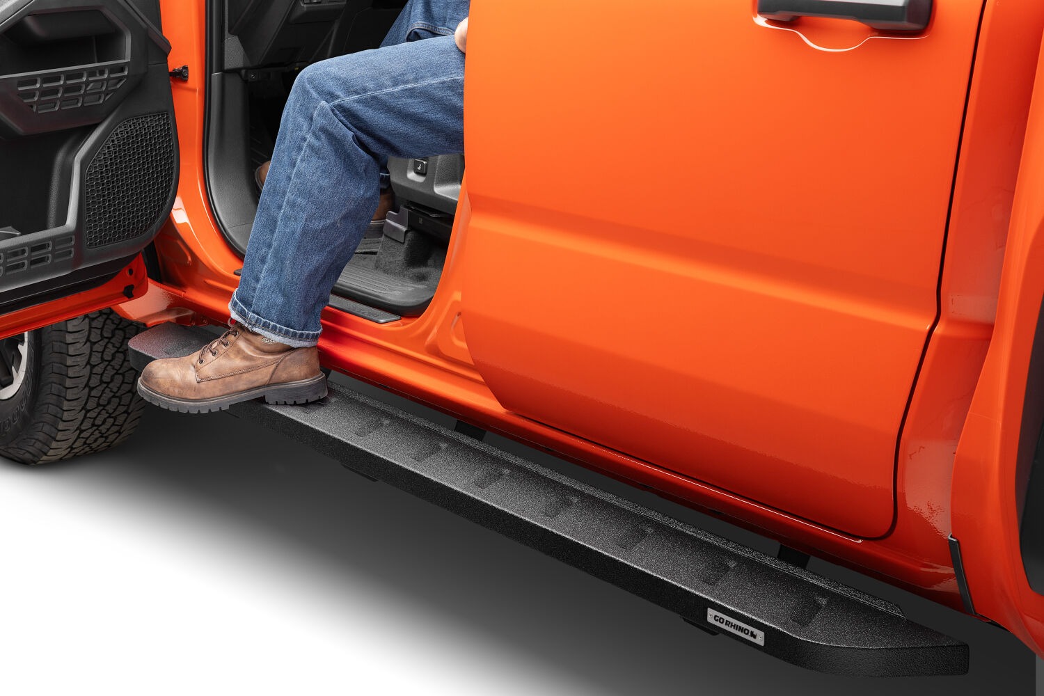 Go Rhino 63443268T - RB10 Running Boards, Extended Cab, Black