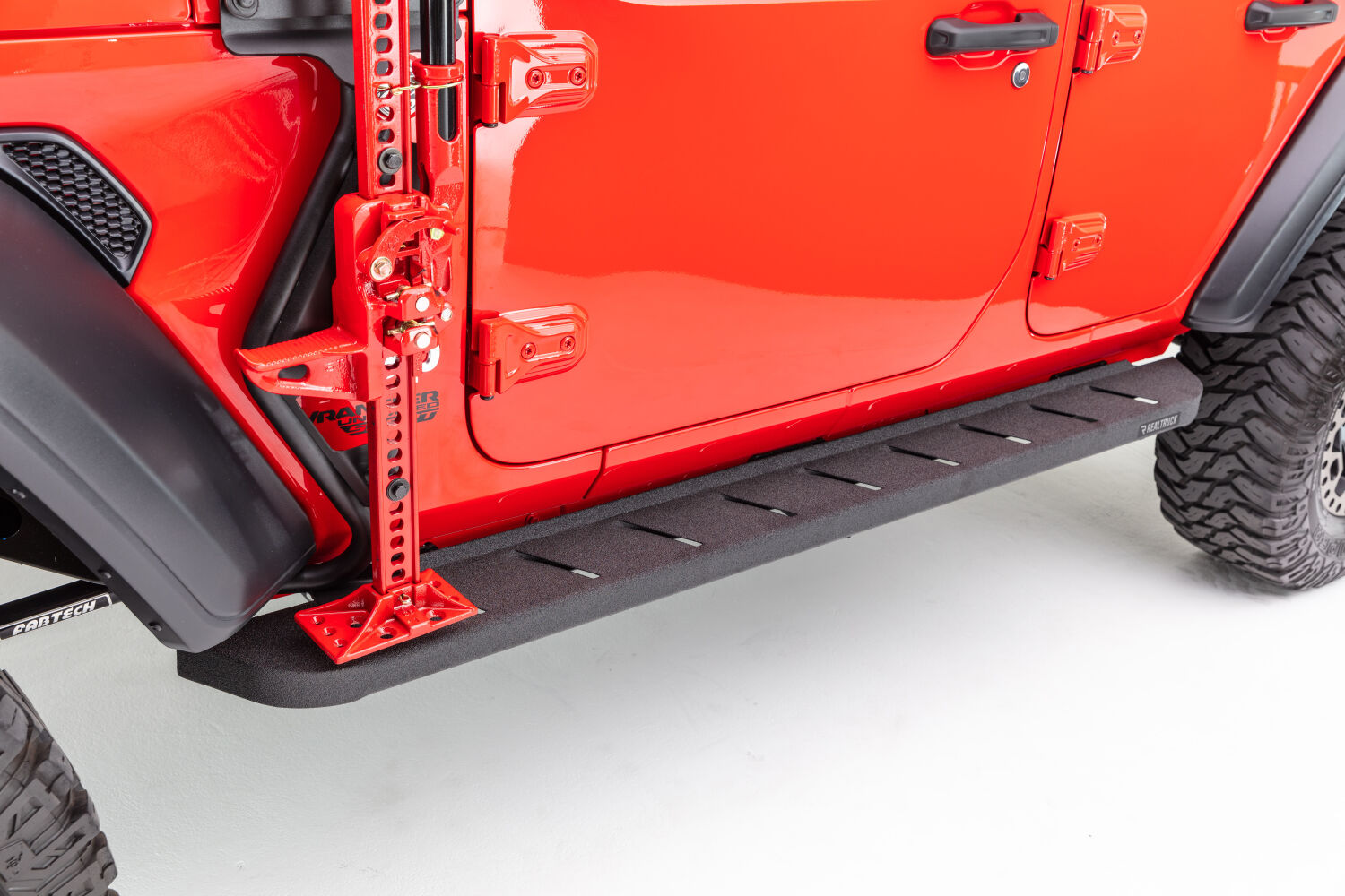 Go Rhino 63450673T - RB10 Running Boards, Black, Protective Bedliner coating