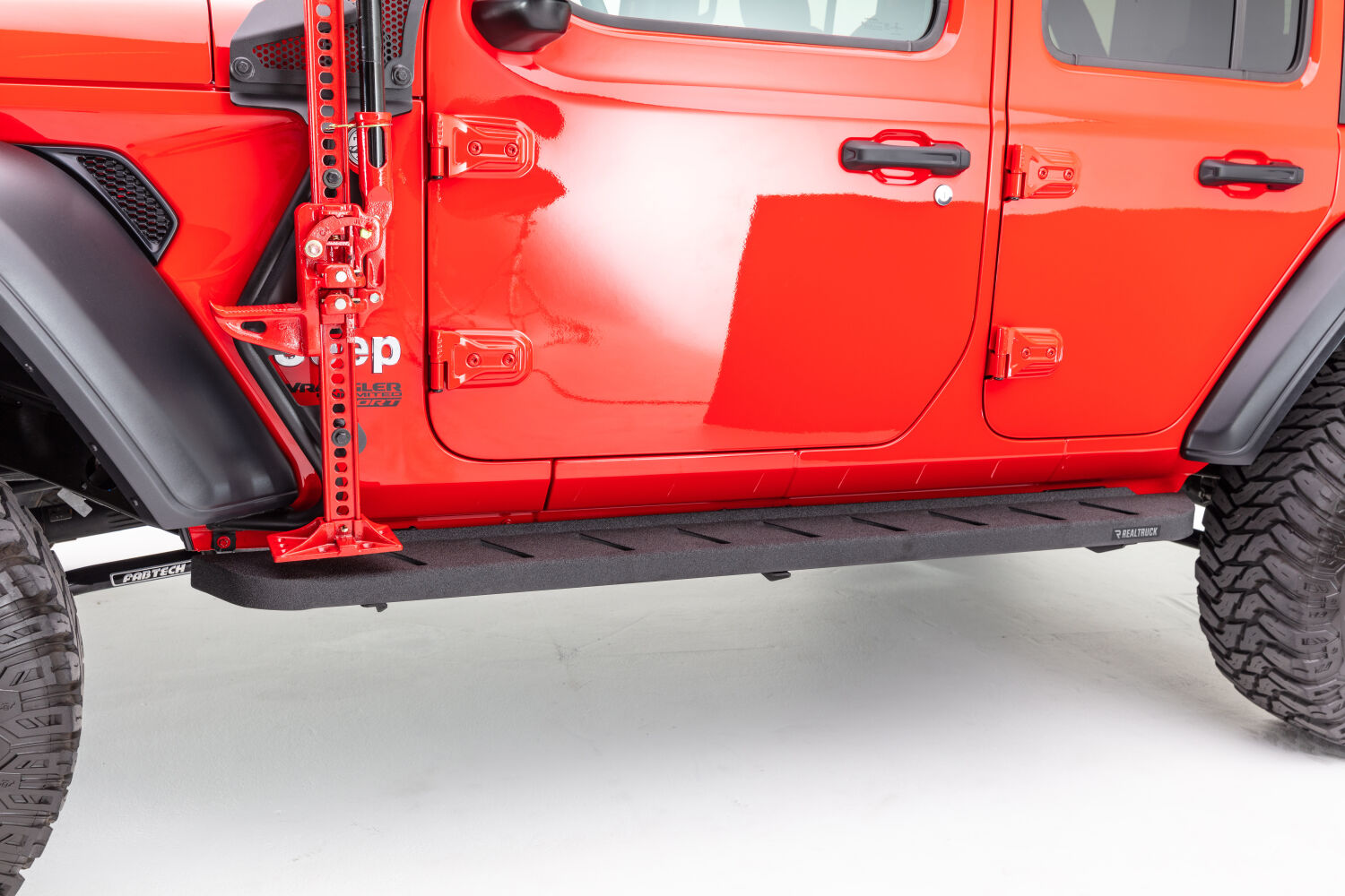 Go Rhino 63450673T - RB10 Running Boards, Black, Protective Bedliner coating