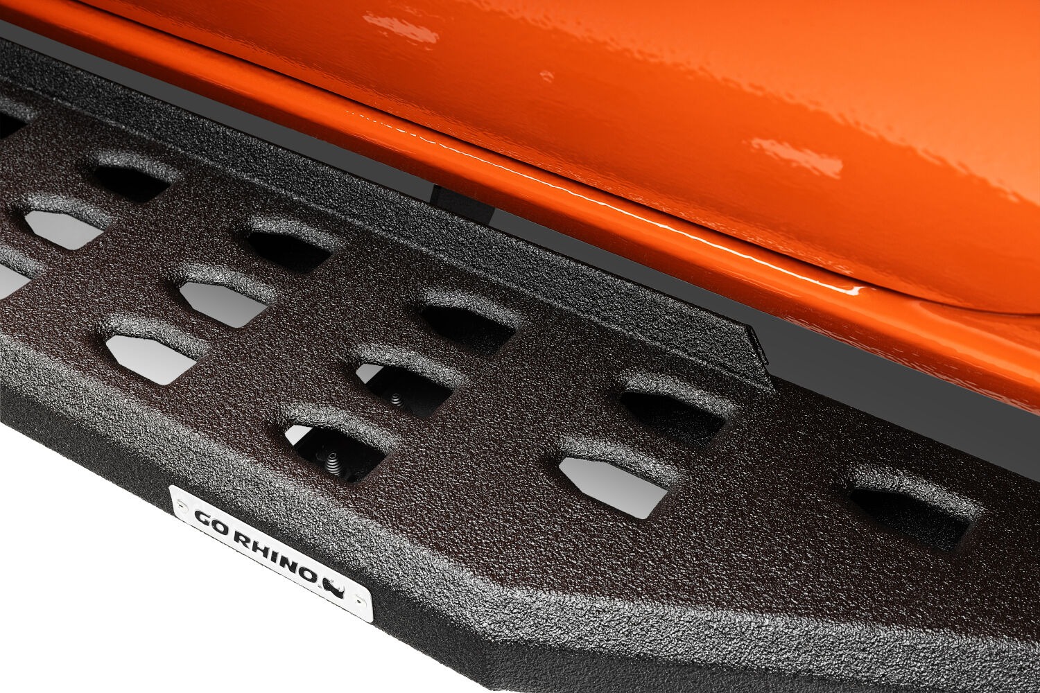 Go Rhino 69444568T - RB20 Running Boards, Black, Protective Bedliner coating