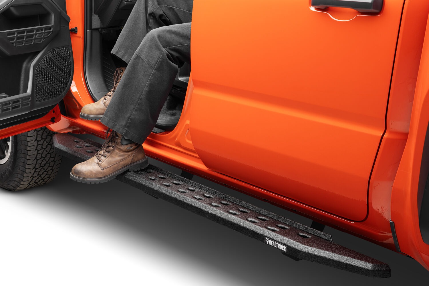 Go Rhino 69443268ST - RB20 Running Boards, Extended Cab, Black