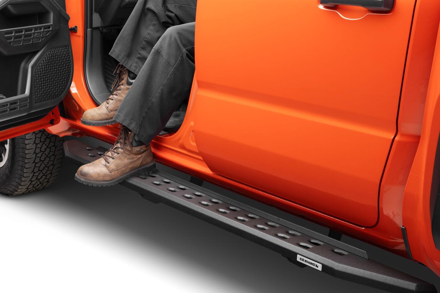 Go Rhino 69443280SPC - RB20 Running Boards, Crew Cab, Black