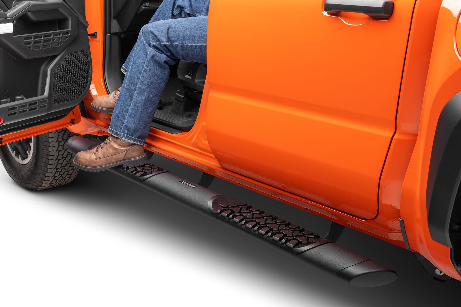 Go Rhino V3442768T - V-Series Side Steps, Black, V-Series V3