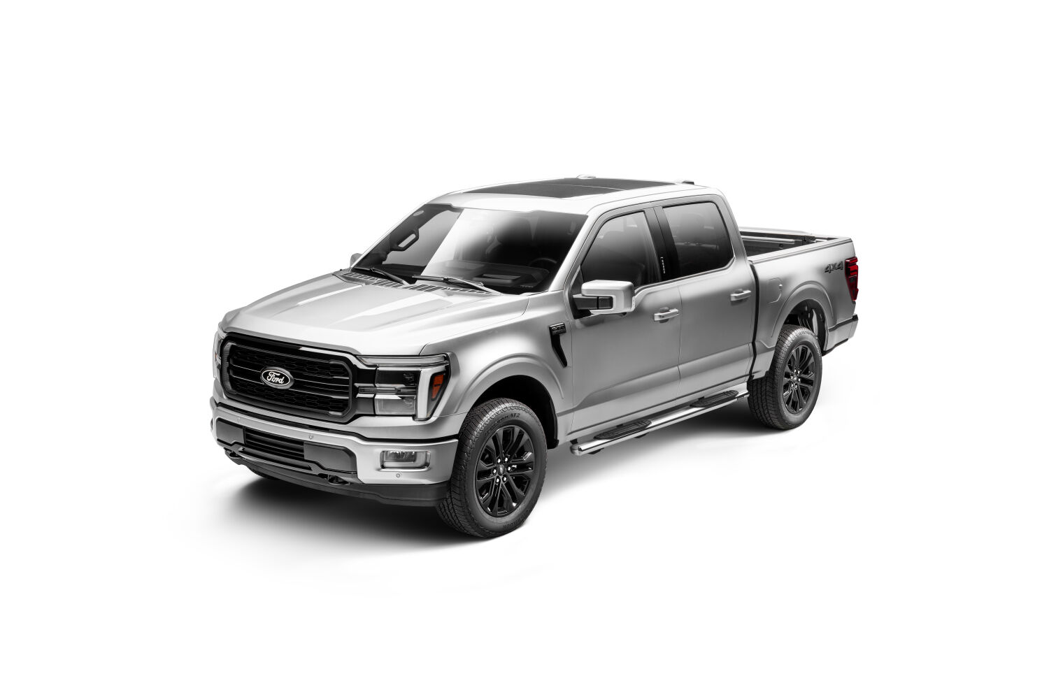 Go Rhino 684415587PS - Running Boards & Steps, Crew Cab, Silver