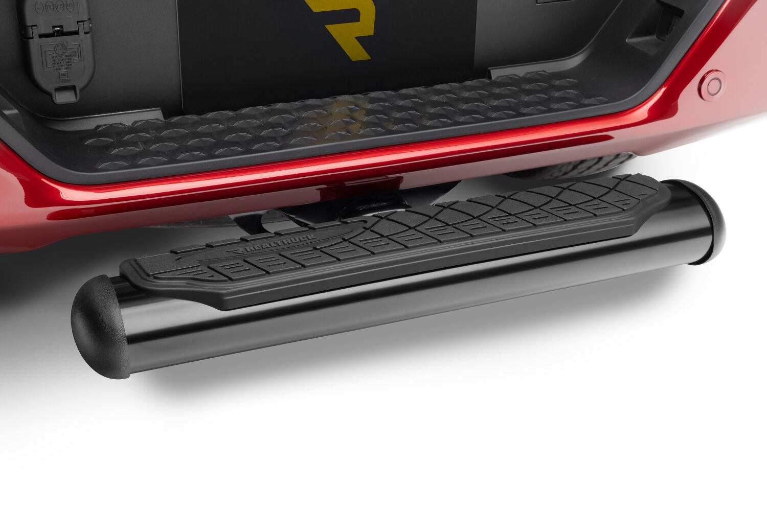 Go Rhino 460B - Hitch Steps, Black, 4" Oval Hitch Step