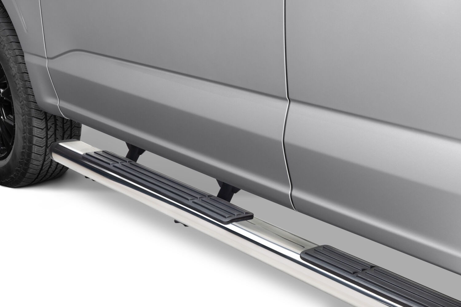 Go Rhino 686415587PS - Running Boards & Steps, Crew Cab, Silver