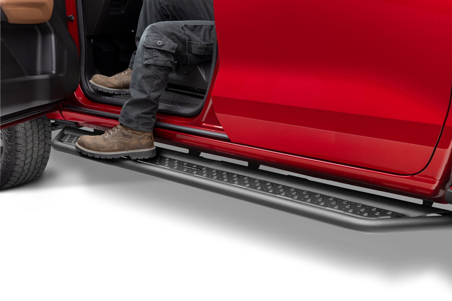 Go Rhino D64235T - Dominator D6 Drop Steps, Crew Cab, Black