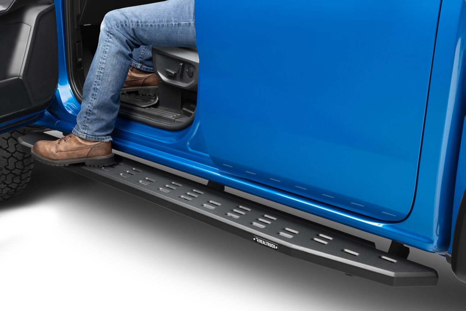 Go Rhino 69636880PC - RB30 Running Boards, Crew Cab, Black