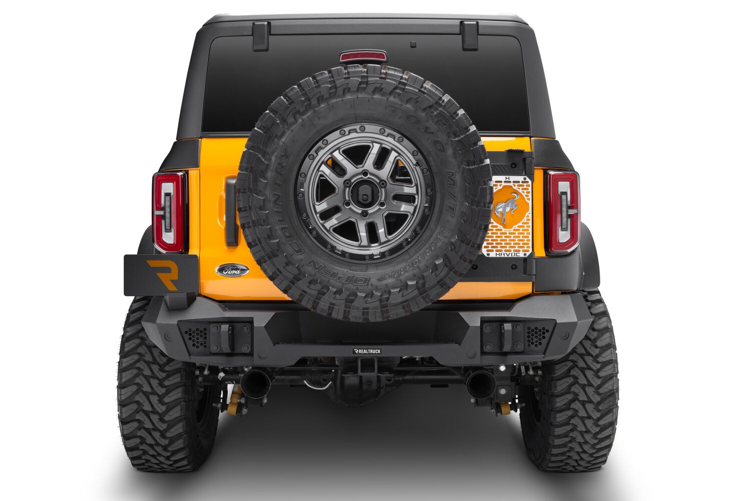 Go Rhino 271400T - Bumper Plates & Hardware, Black, Trailline