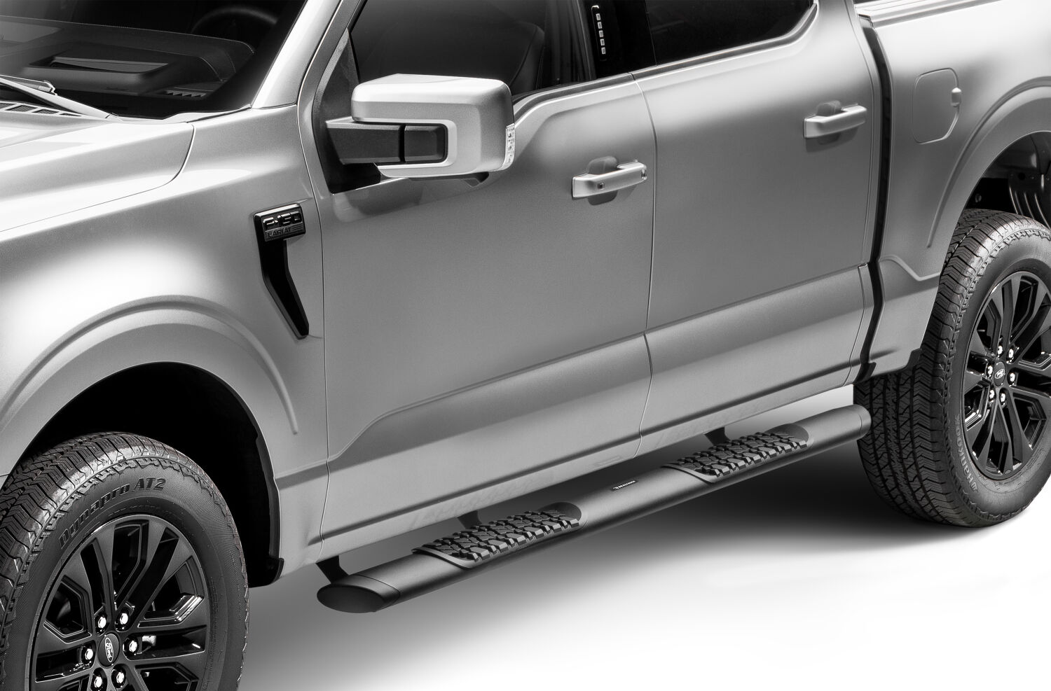 Go Rhino V3415587T - V-Series Side Steps, Crew Cab, Black
