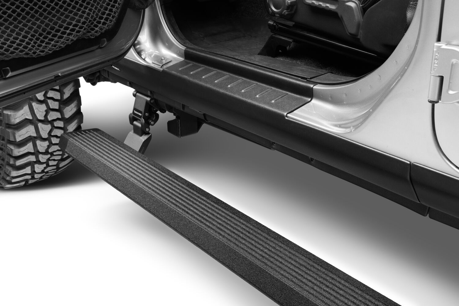 Go Rhino 20450674T - VoltStep E-Board, Black, Protective Bedliner coating