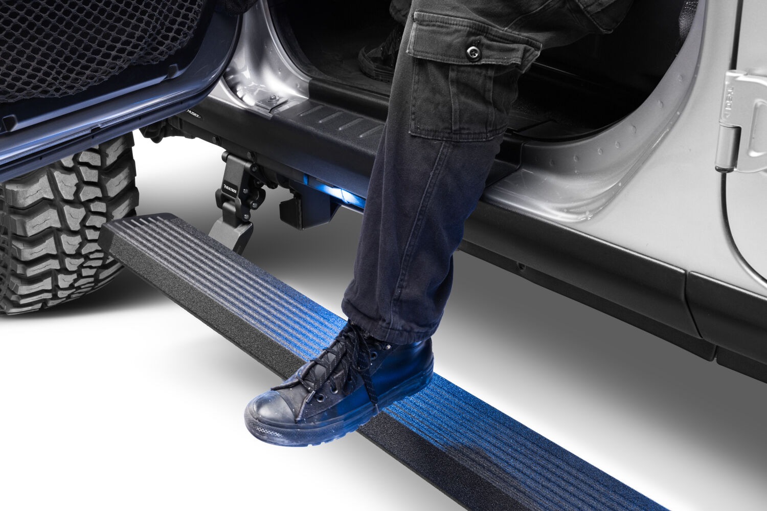 Go Rhino 20450674T - VoltStep E-Board, Black, Protective Bedliner coating