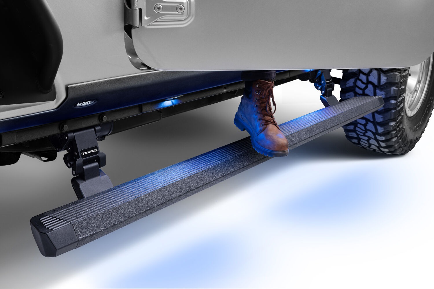 Go Rhino 20450674T - VoltStep E-Board, Black, Protective Bedliner coating