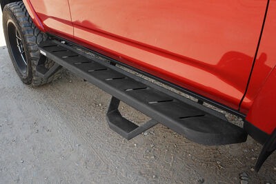 Go Rhino 6944256820T - RB20 Running Boards, Black, Protective Bedliner coating