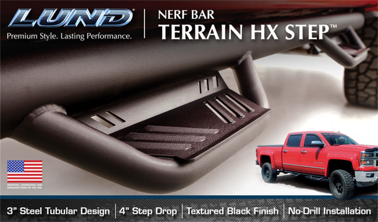 Lund 34641678 - Terrain HX Steps, 2-Piece Set, Crew Cab