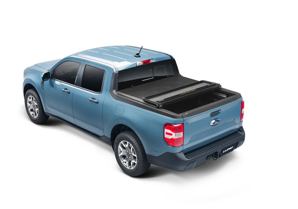 Lund 969380 - Genesis Hard Fold Tonneau Cover, Black, Hard Folding